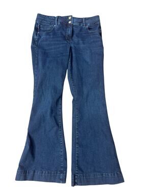 NEXT Dark Wash Lift & Shape Flare High Rise Jeans Size 12R